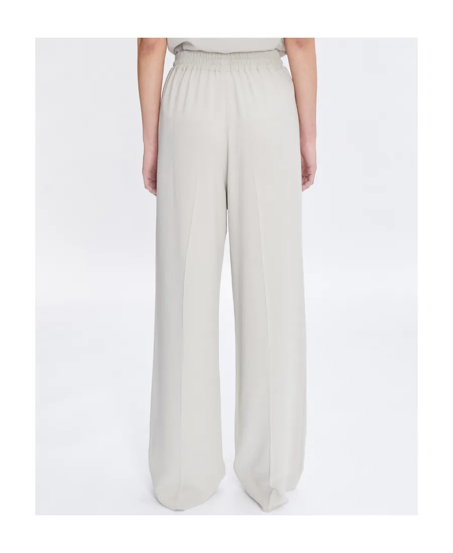 Carlota Drawstring Straight-Leg Trousers
