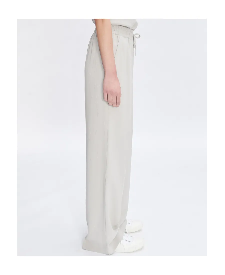Carlota Drawstring Straight-Leg Trousers