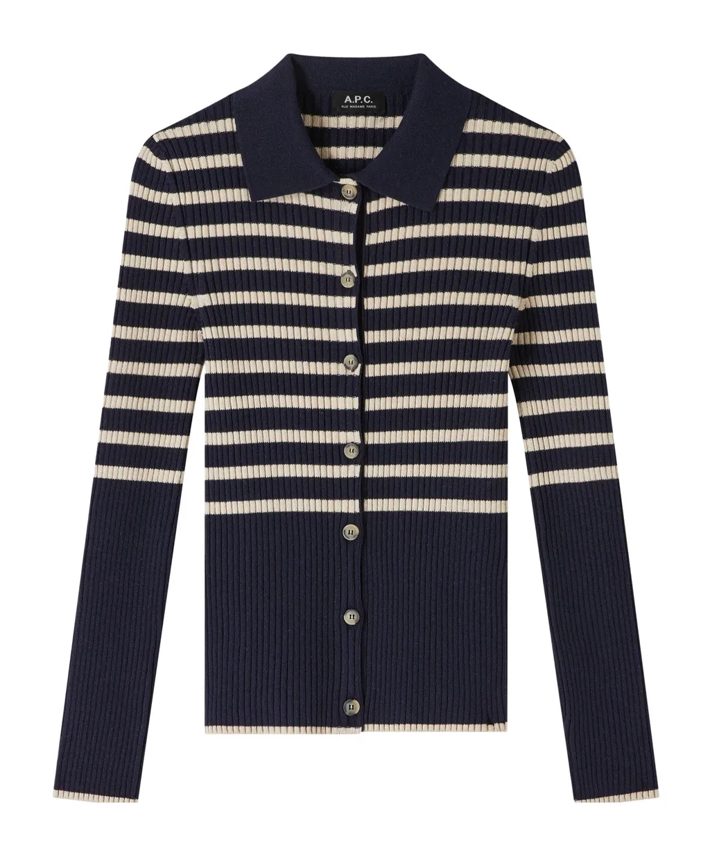 Striped Knit Cardigan