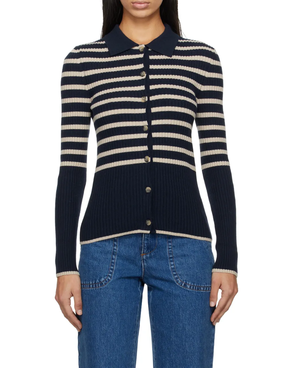 Striped Knit Cardigan