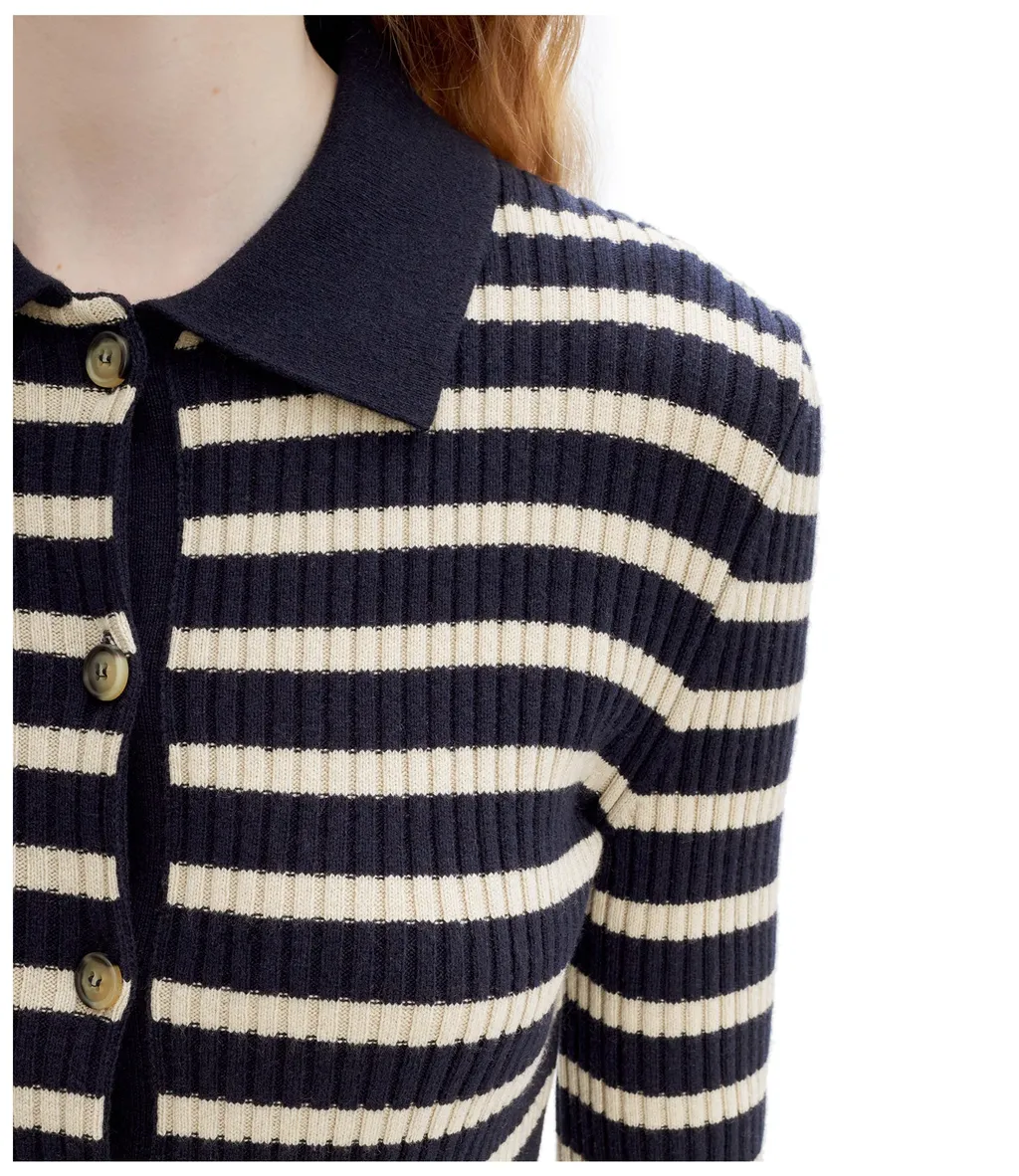 Striped Knit Cardigan