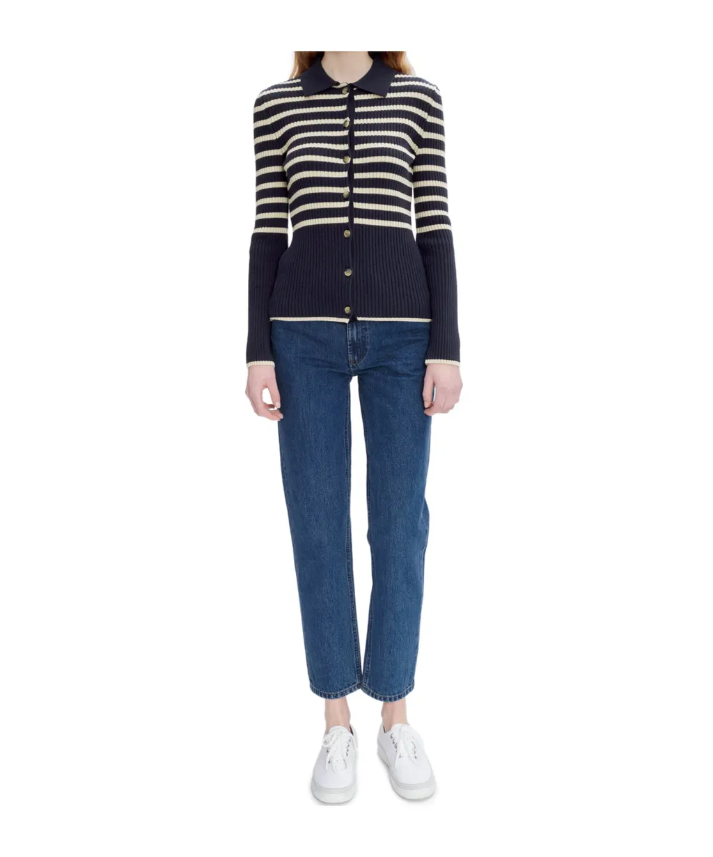 Striped Knit Cardigan