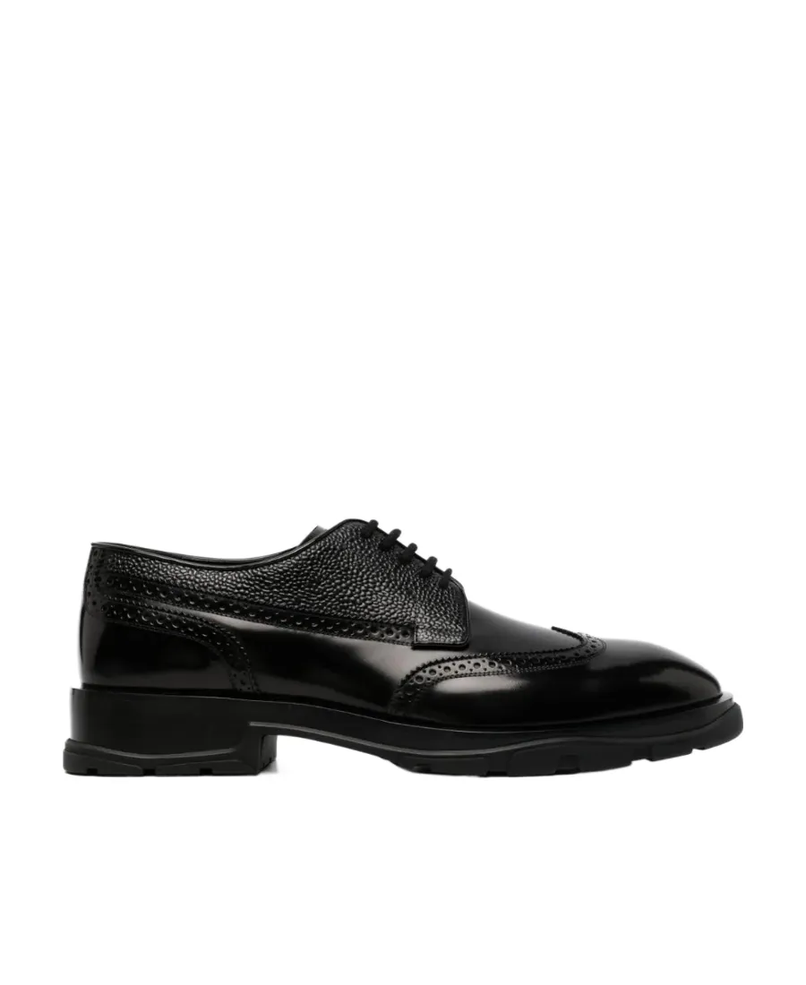 Round Toe Lace-Up Business Shoes