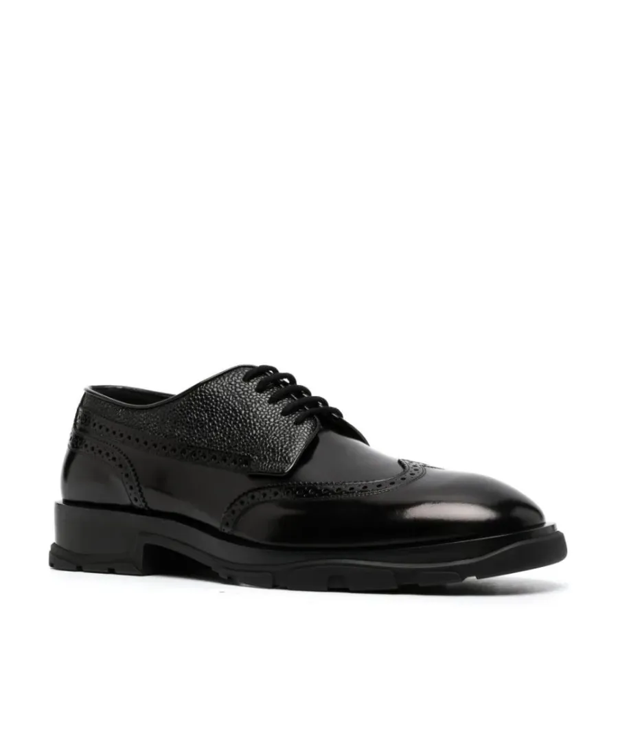 Round Toe Lace-Up Business Shoes