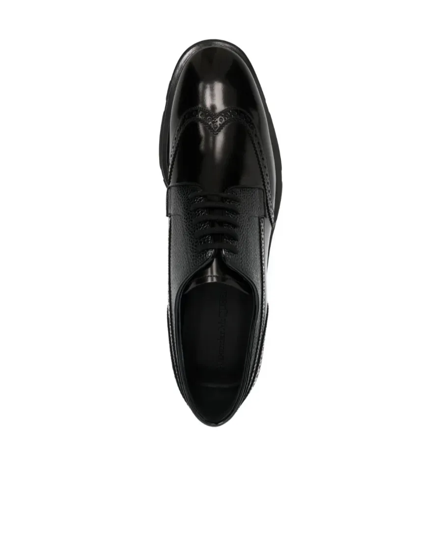 Round Toe Lace-Up Business Shoes