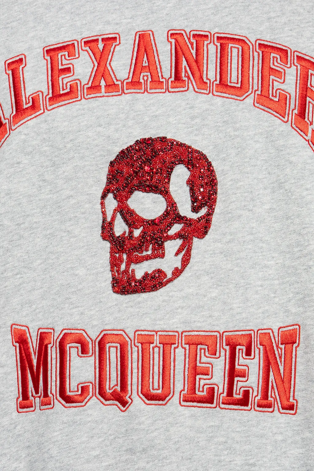 Skull Motif Crewneck Sweatshirt