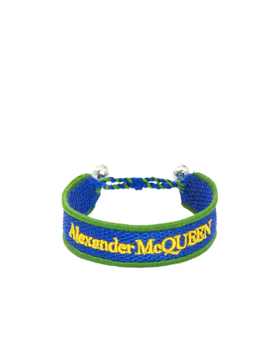 Logo-Embroidery Cord Bracelet