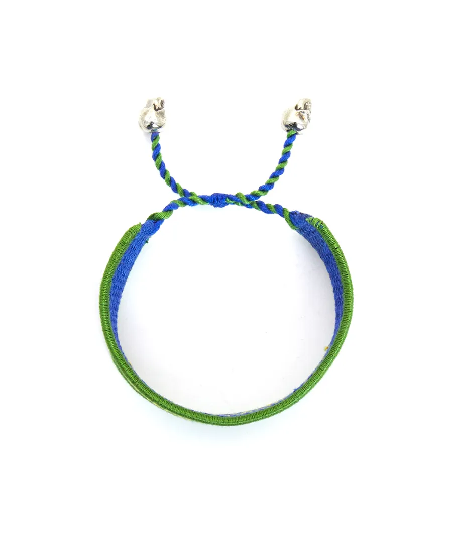 Logo-Embroidery Cord Bracelet
