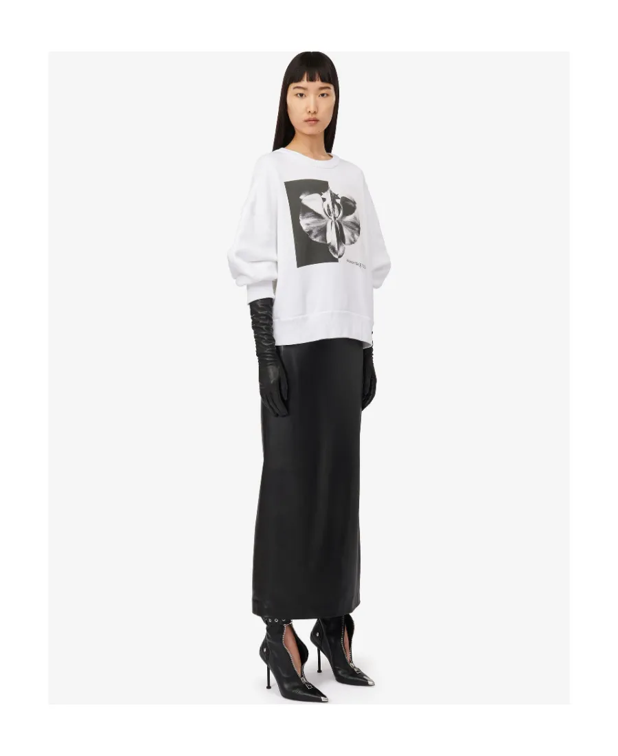 Ghost Orchid Printed Crewneck Sweatshirt