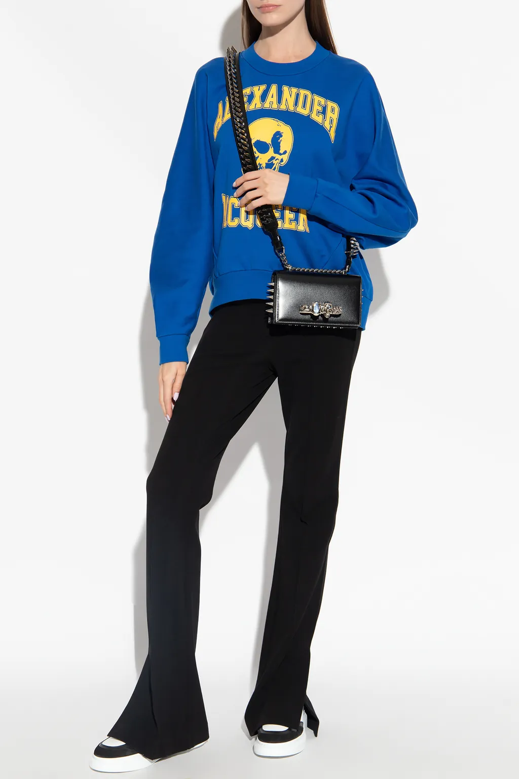 Skull Printed Crewneck Sweatshirt
