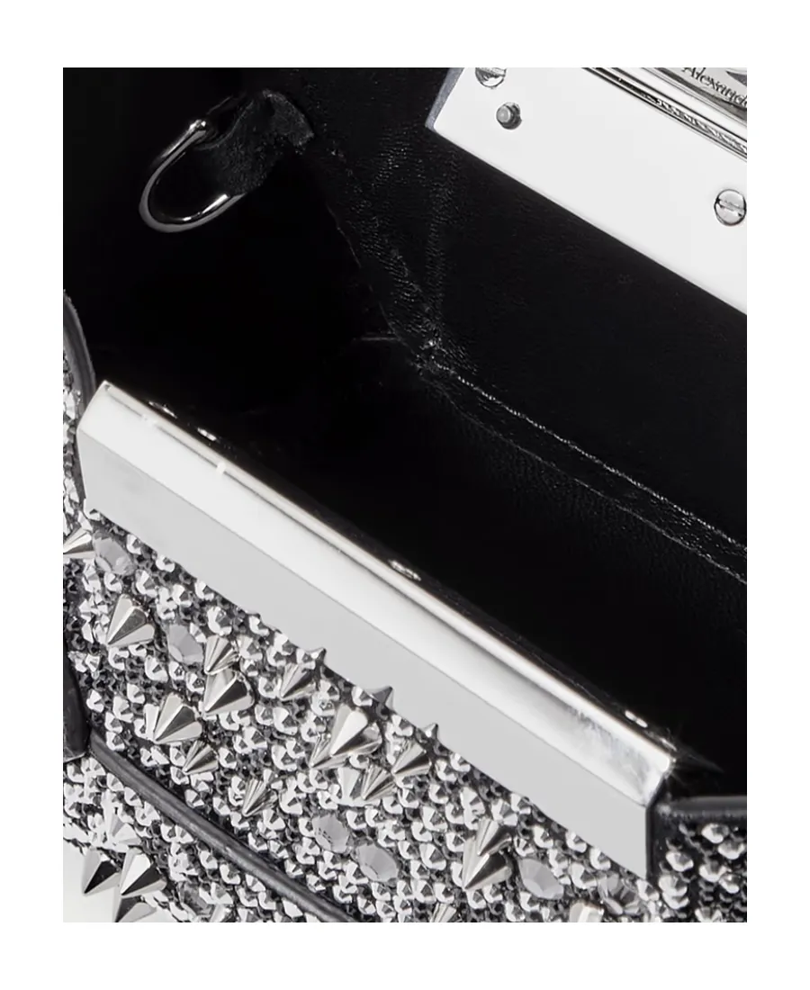 Chain-Linked Mini Jewelled Hobo Bag