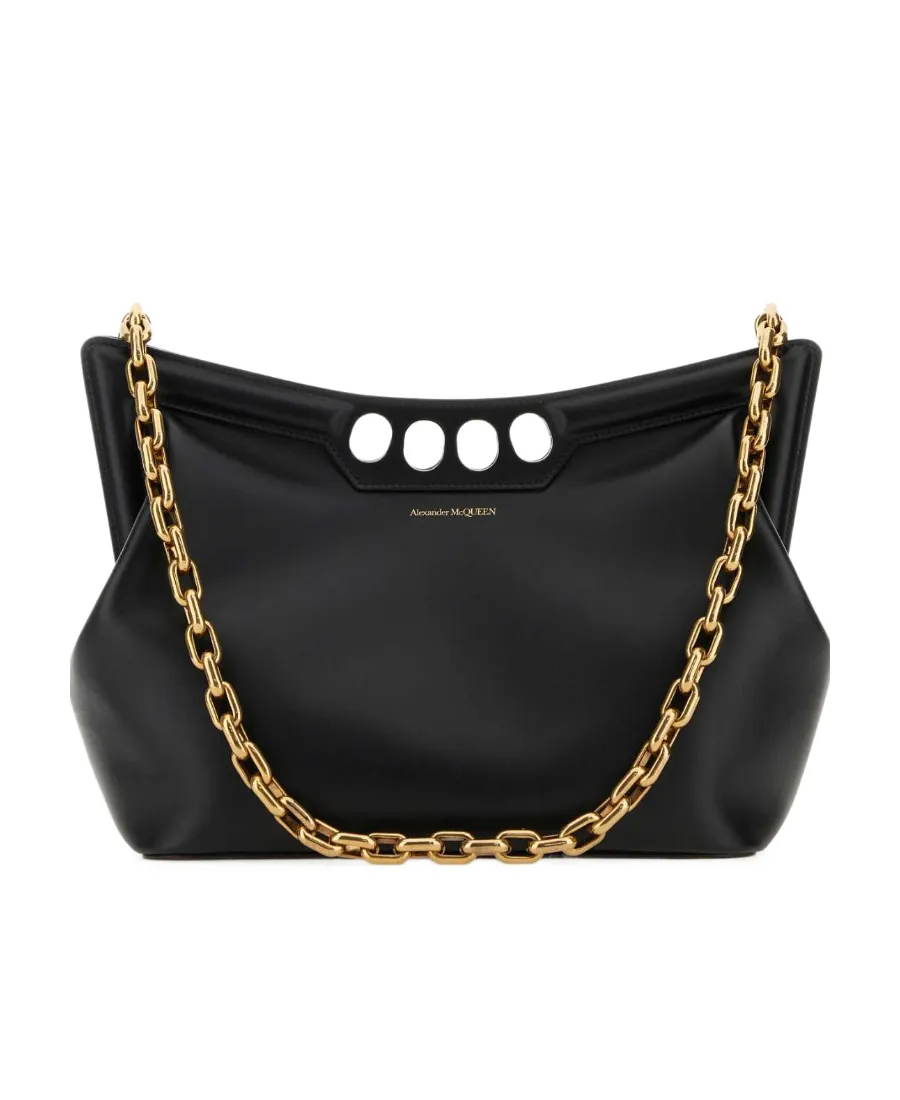 Logo Detailed Chained Shoulder Bag