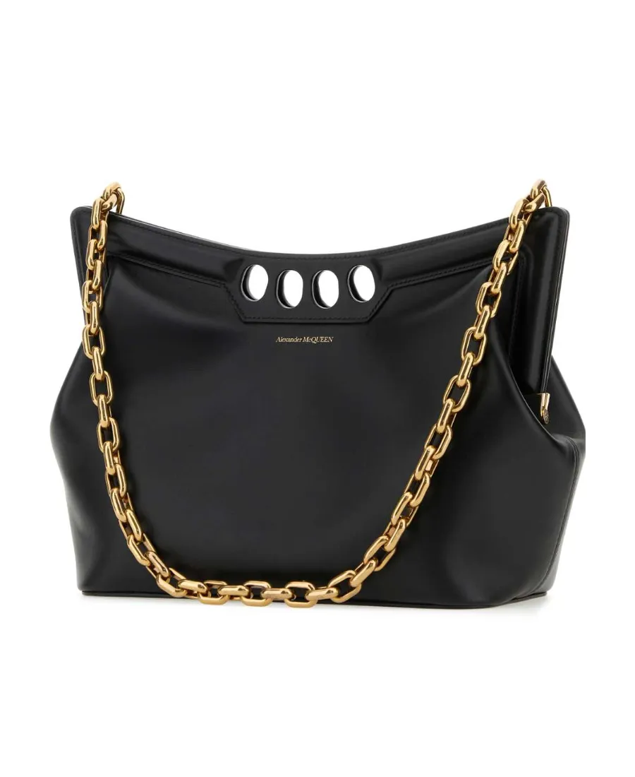 Logo Detailed Chained Shoulder Bag