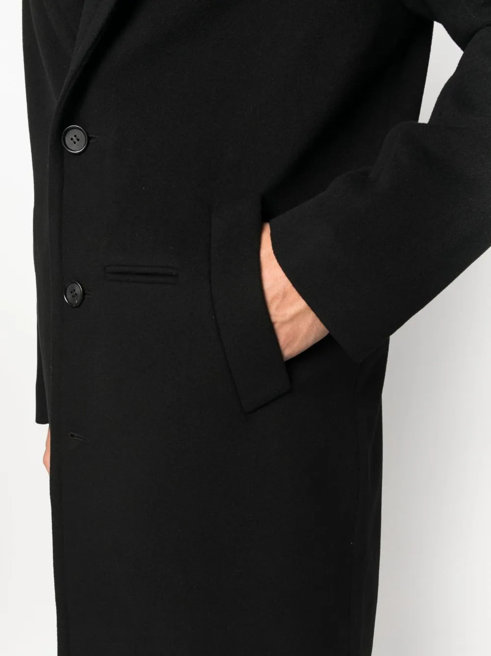 Single Breasted Long Sleeved Coat