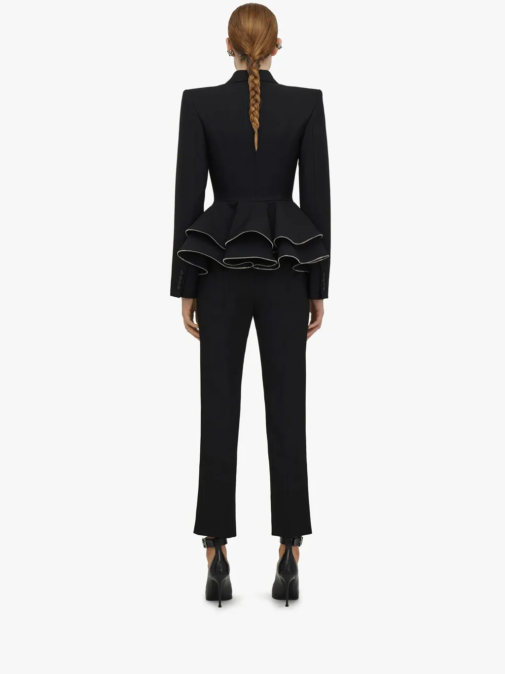 Zip-Embellished Slim-Cut Trousers