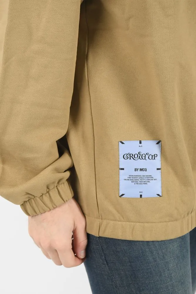 Patch-Detail Crew Neck Sweatshirt