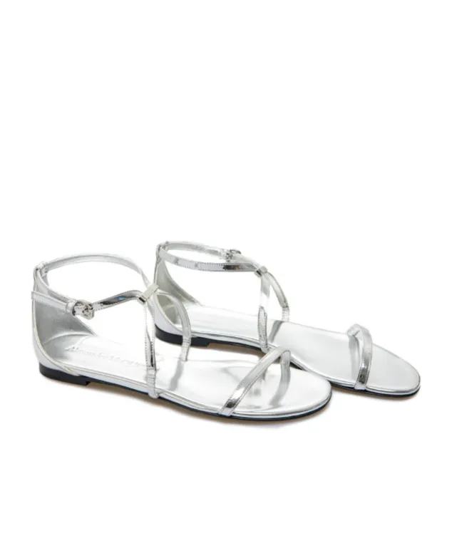 Strappy Metallic Sandals