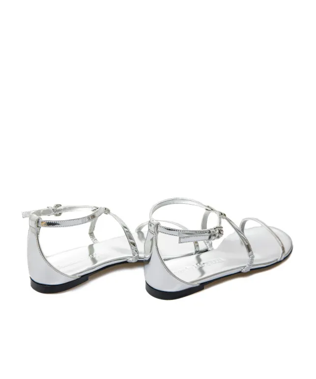 Strappy Metallic Sandals