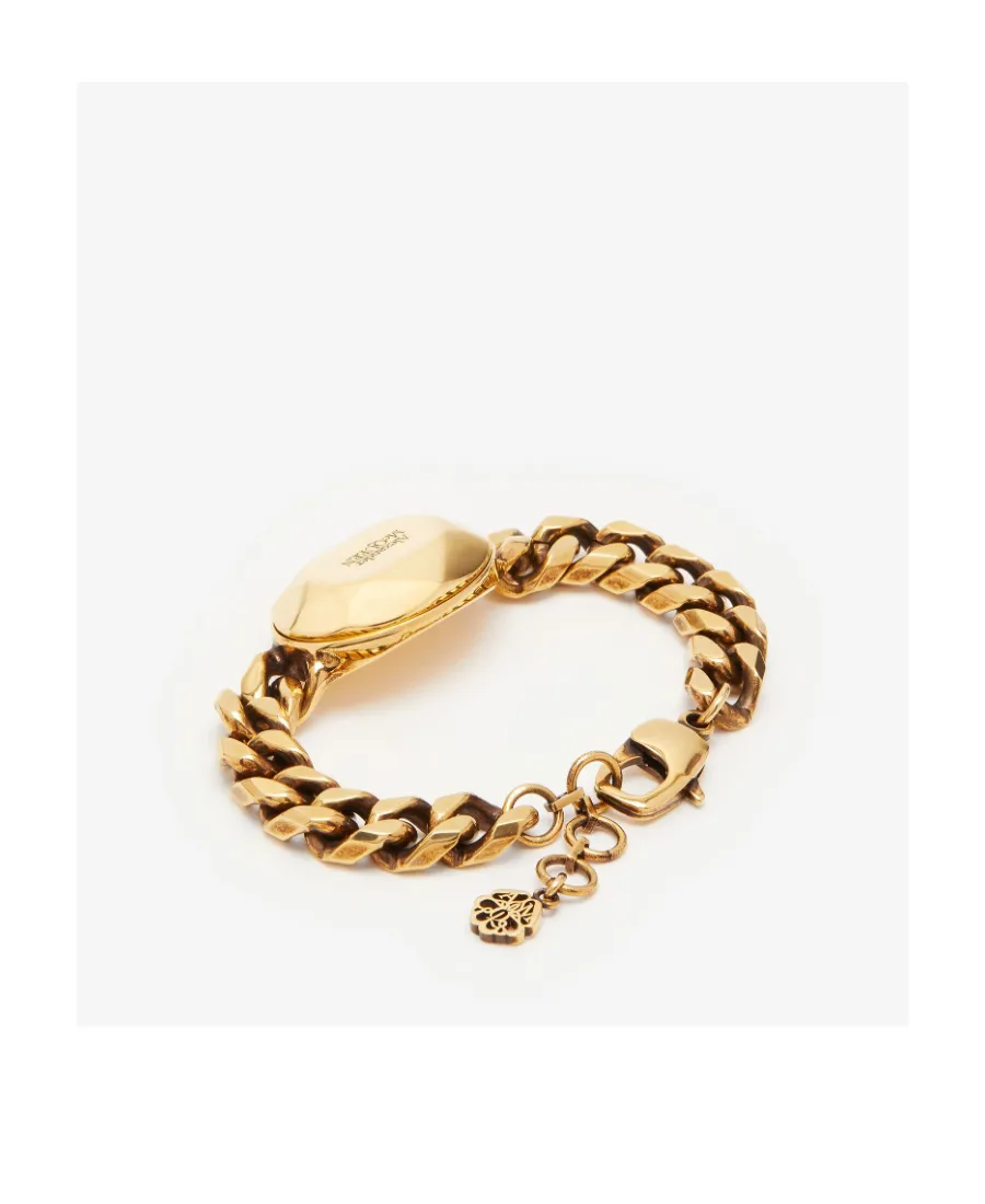 Logo Engraved Charm Bracelet