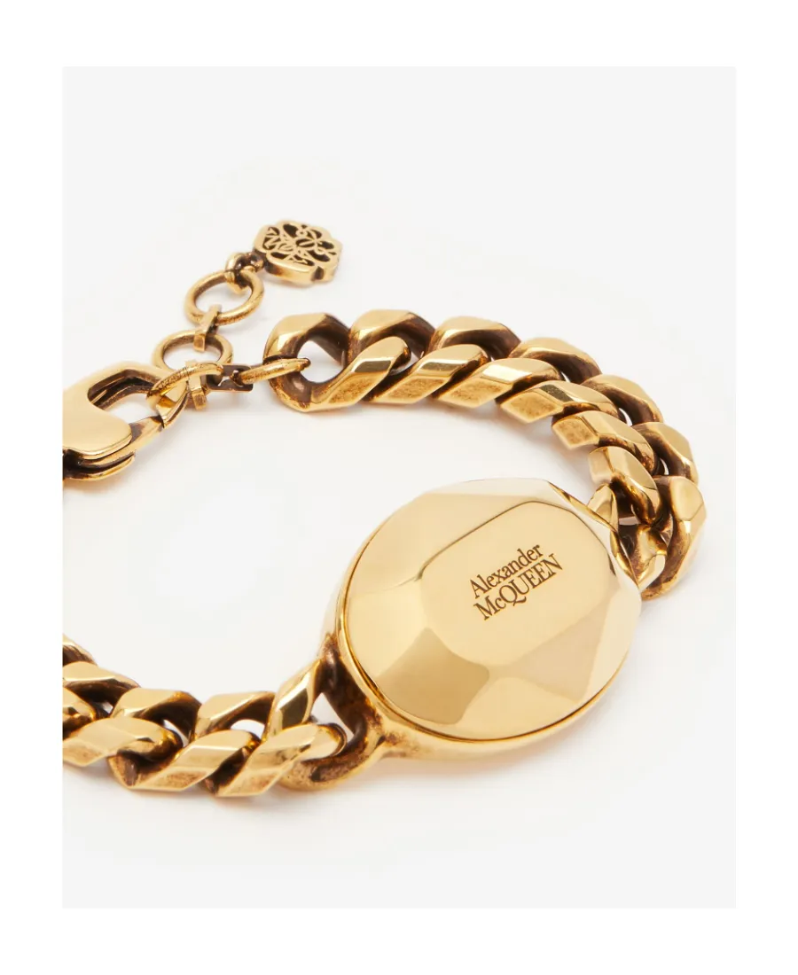 Logo Engraved Charm Bracelet