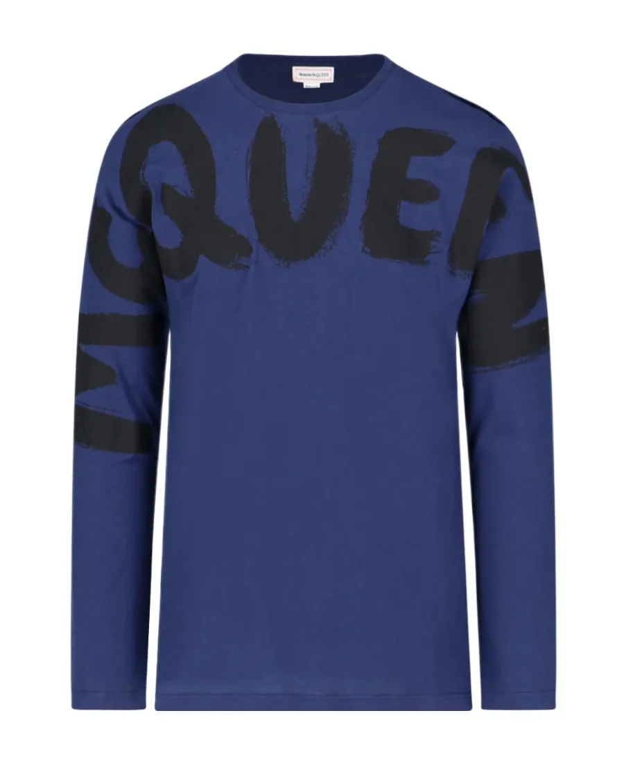 Graffiti Logo-Print Cotton T-Shirt