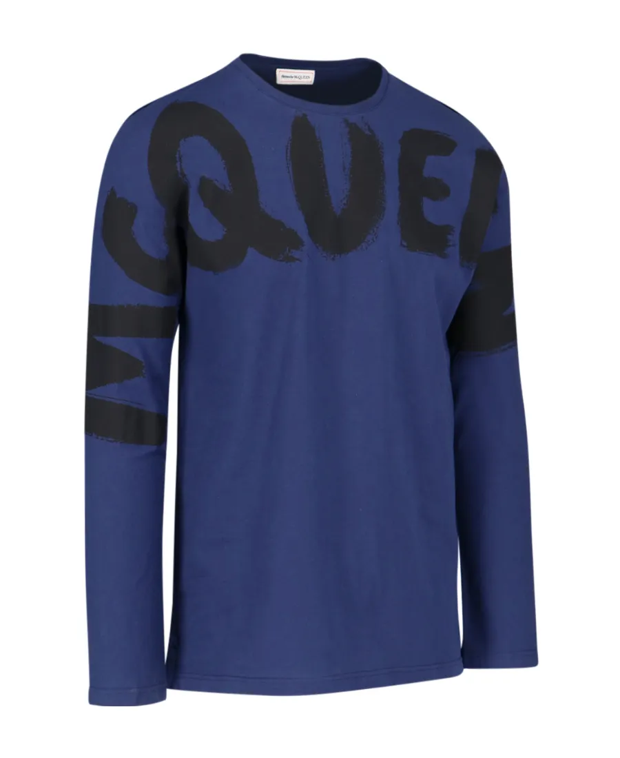 Graffiti Logo-Print Cotton T-Shirt