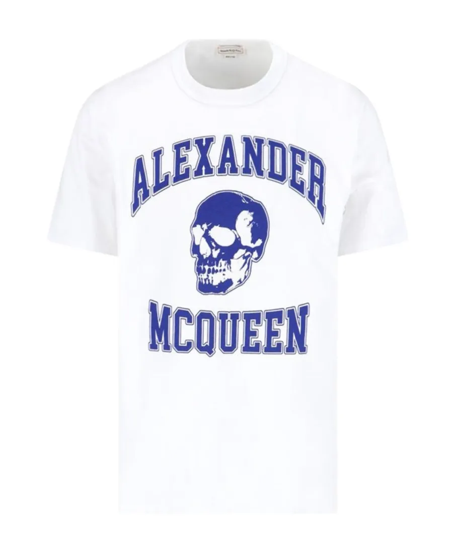 Skull Logo-Printed Crewneck T-Shirt