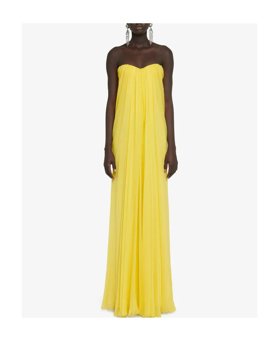 Draped Strapless Dress