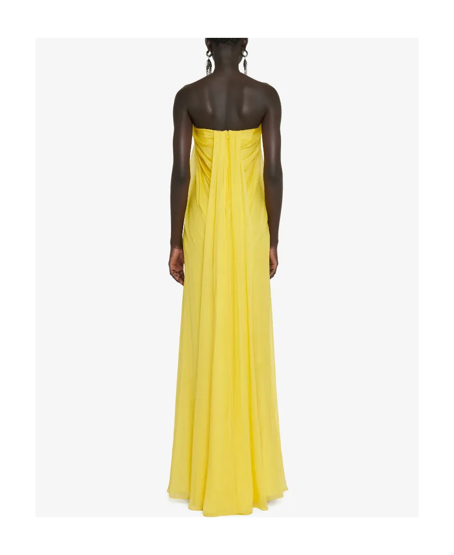 Draped Strapless Dress