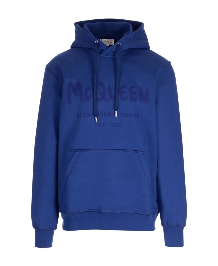 Logo Printed Drawstring Hoodie