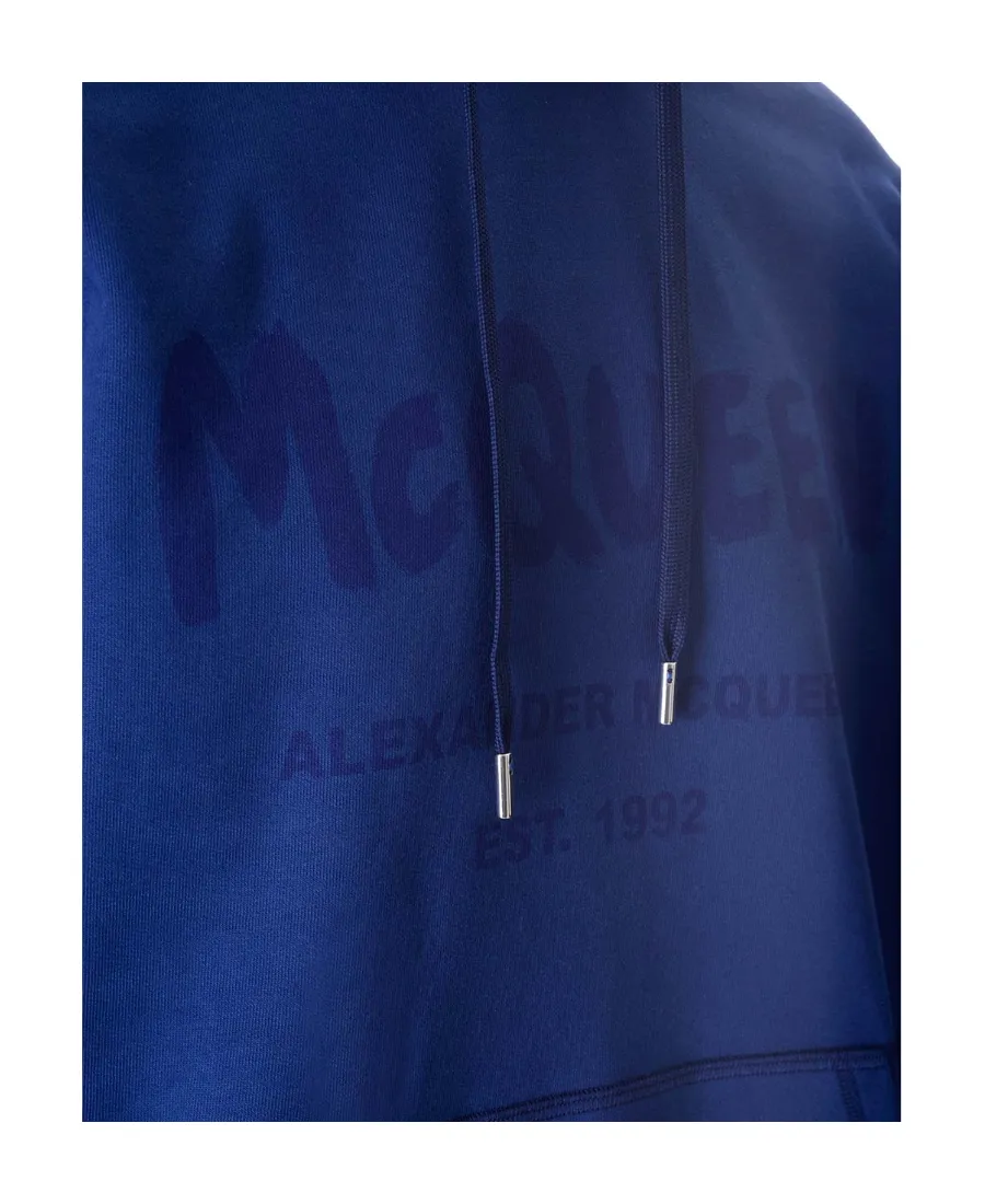 Logo Printed Drawstring Hoodie