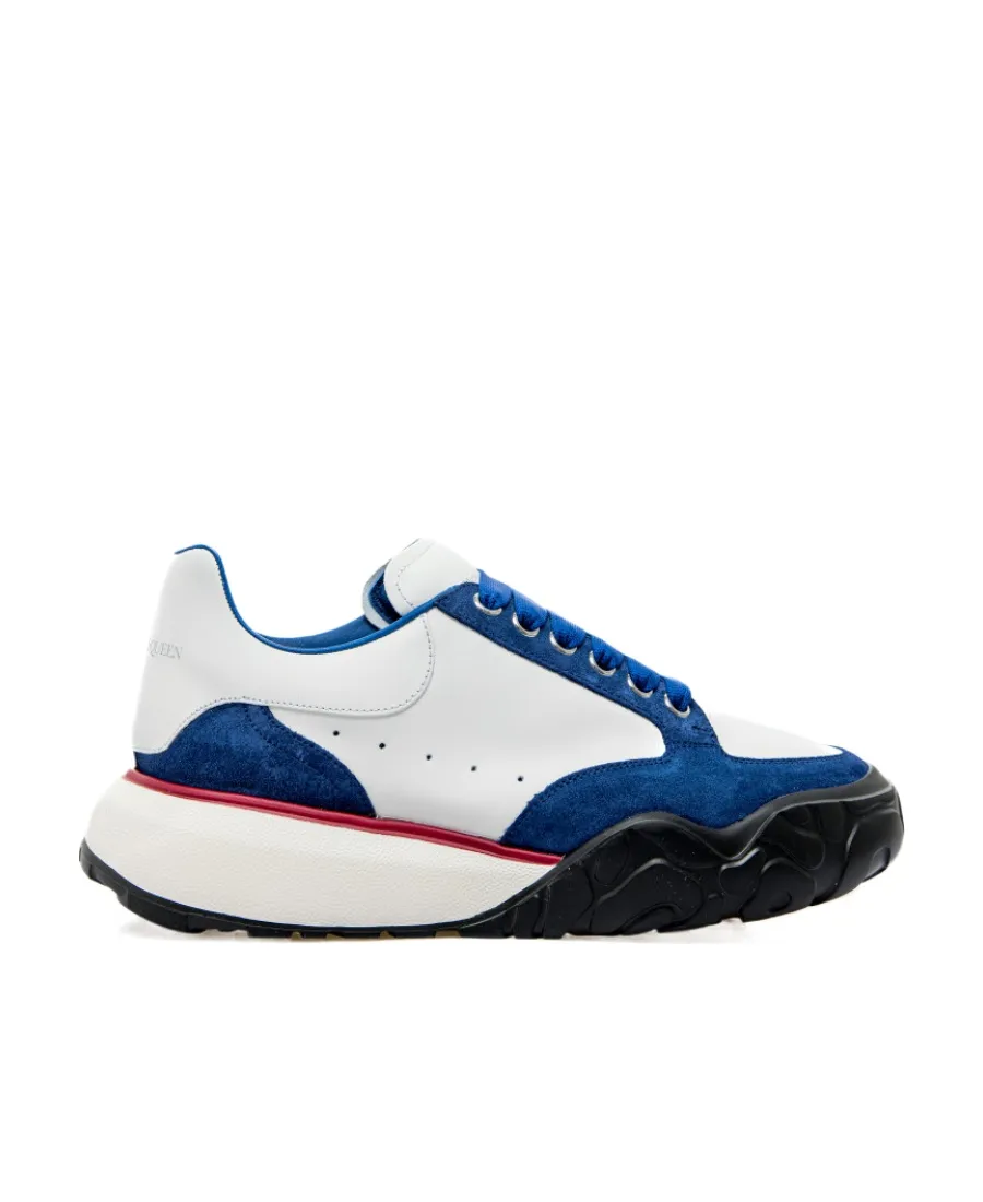 Oversized Panelled Lace-Up Sneakers