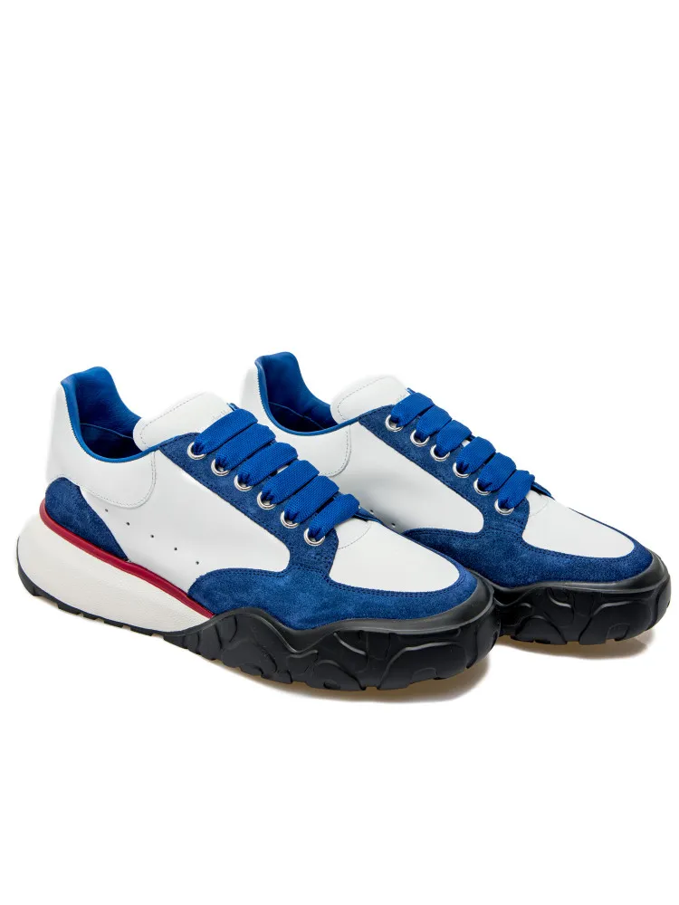 Oversized Panelled Lace-Up Sneakers