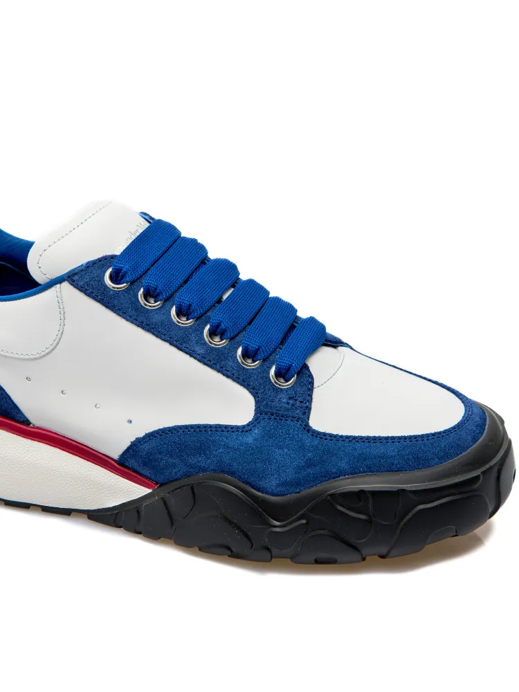 Oversized Panelled Lace-Up Sneakers