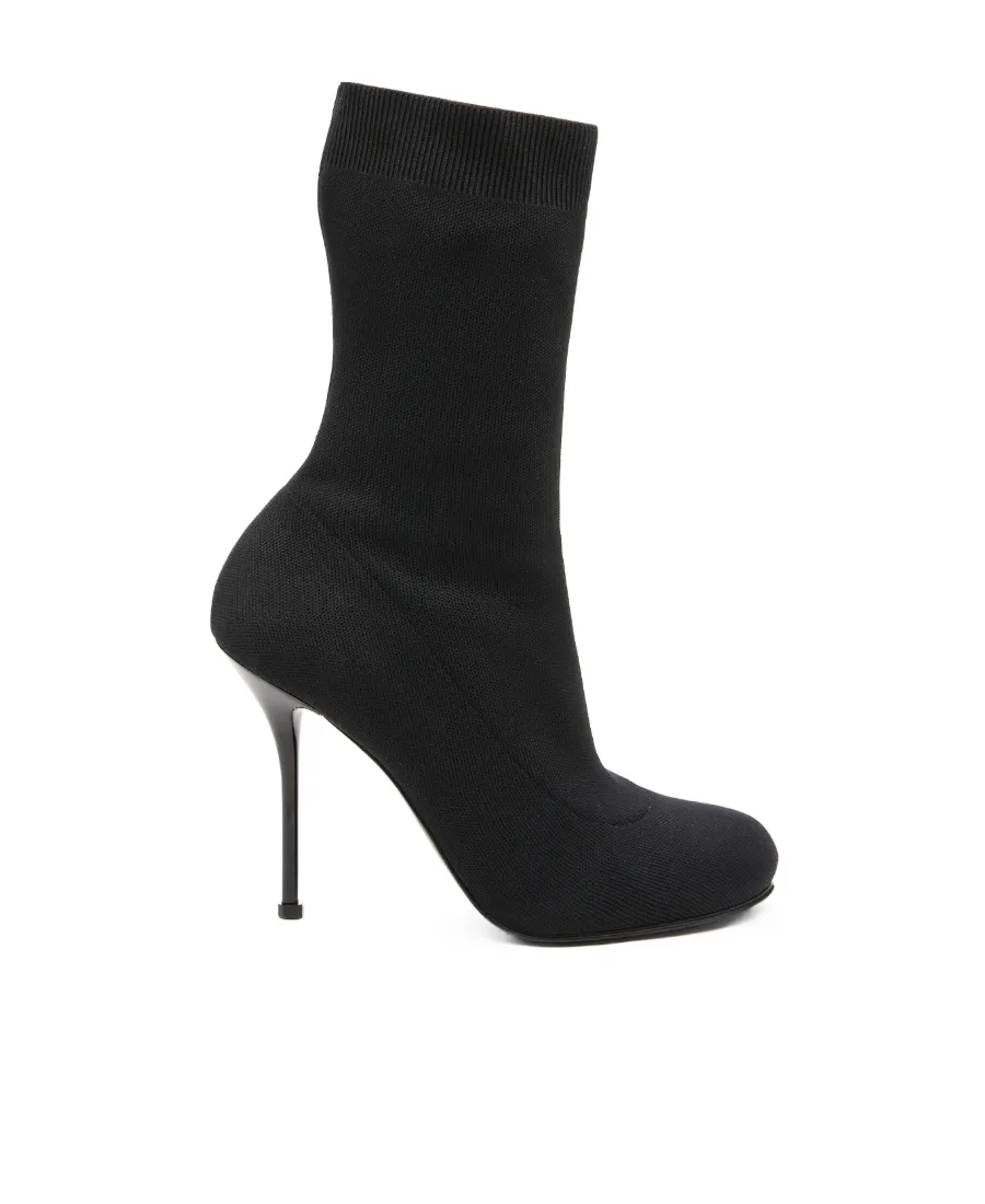 Pull-On Rib-Knit Boots