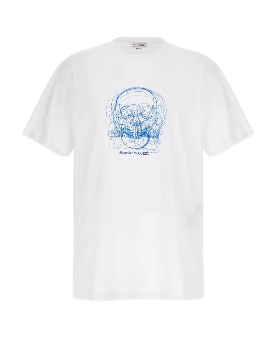 Skull Printed Crewneck T-Shirt