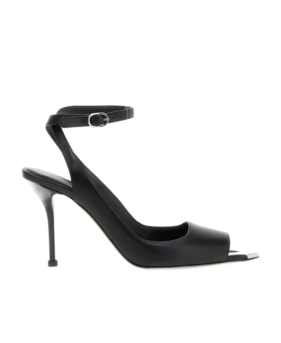 Punk Ankle Strap Pointed-Toe Sandals