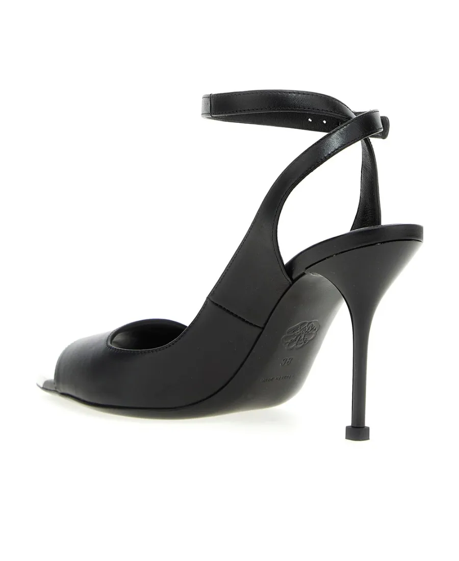 Punk Ankle Strap Pointed-Toe Sandals