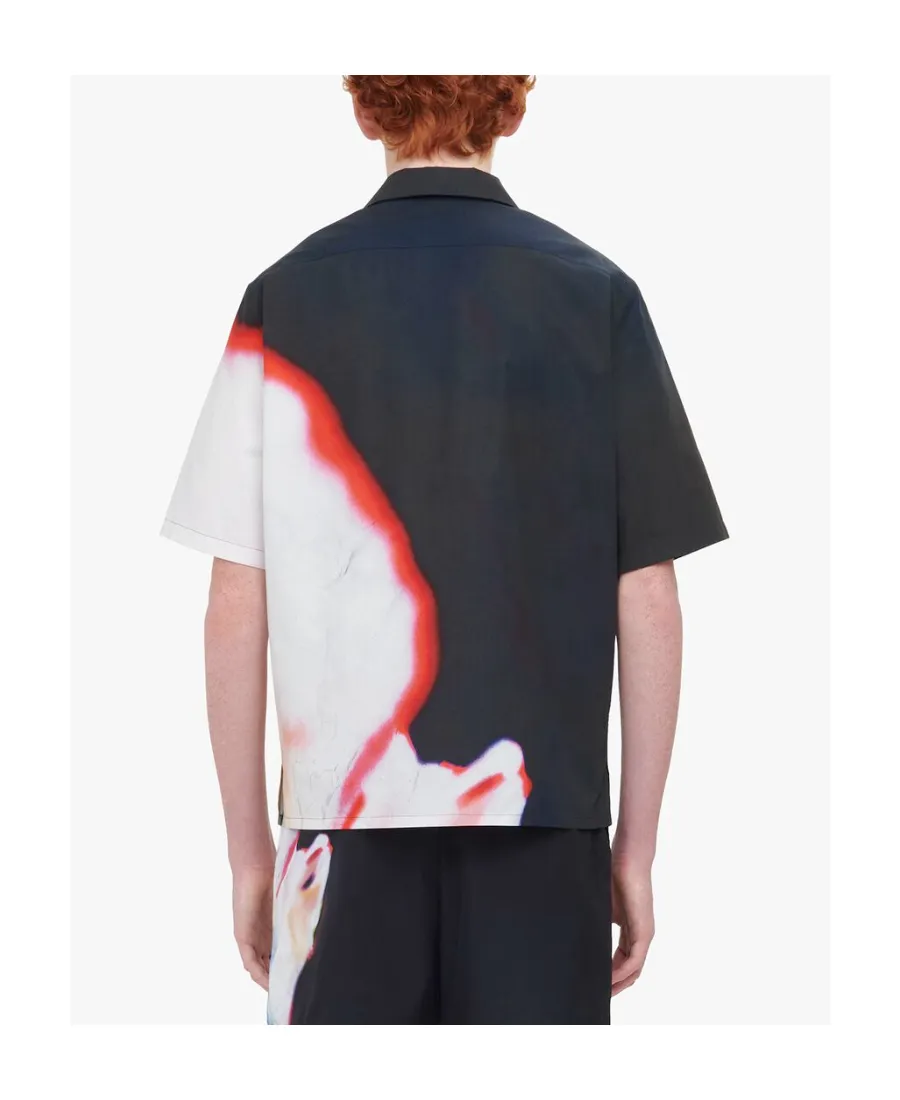 Floral Printed Short-Sleeved Shirt