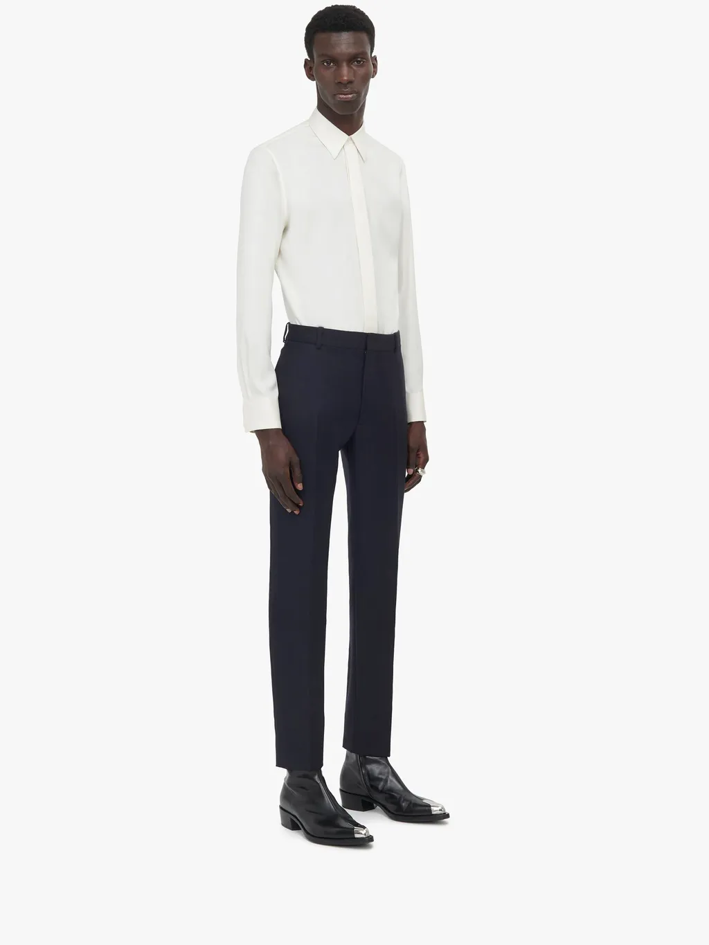 Straight-Leg Tailored Trousers