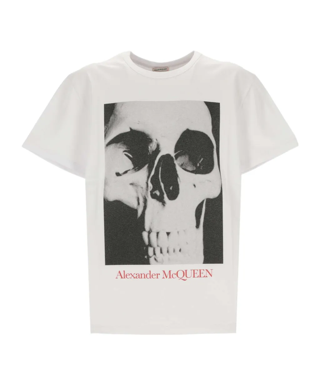 Skull Printed Crewneck T-Shirt