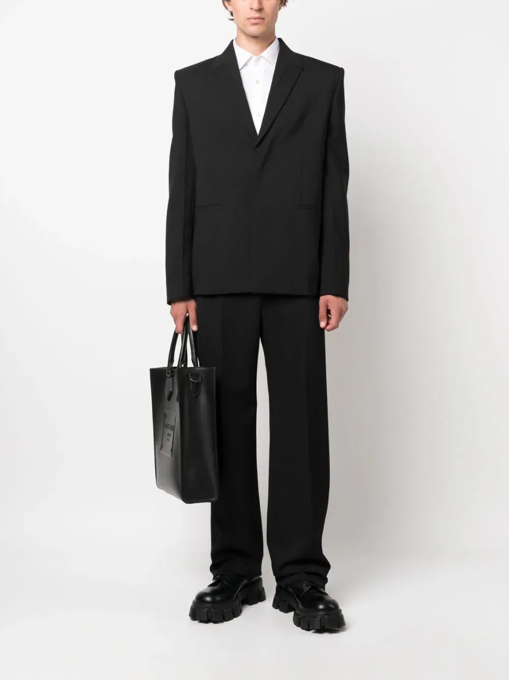 Straight-Leg Wool Trousers