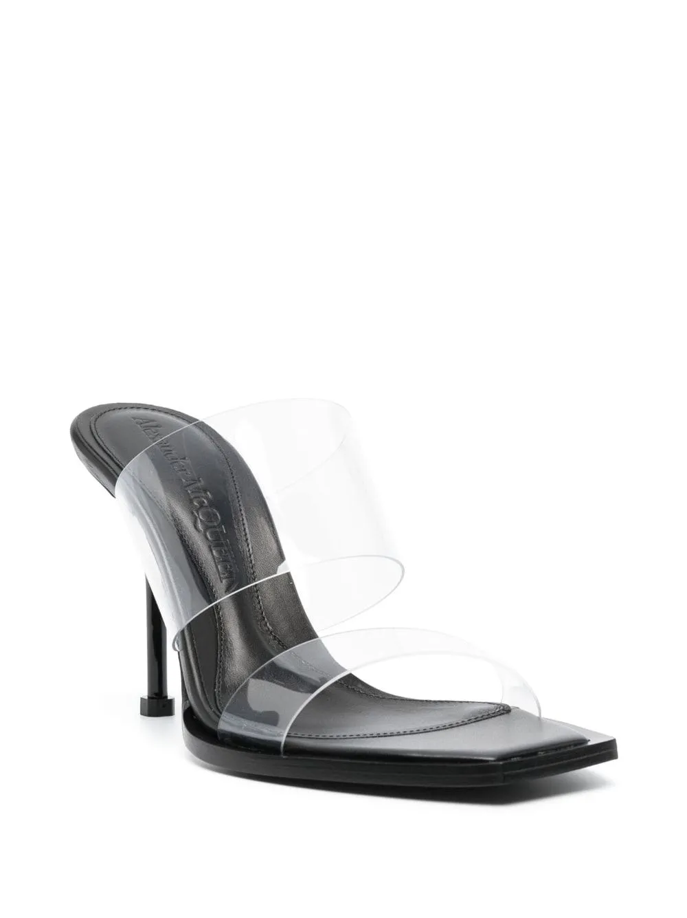 Open-Toe Leather 100Mm Mules