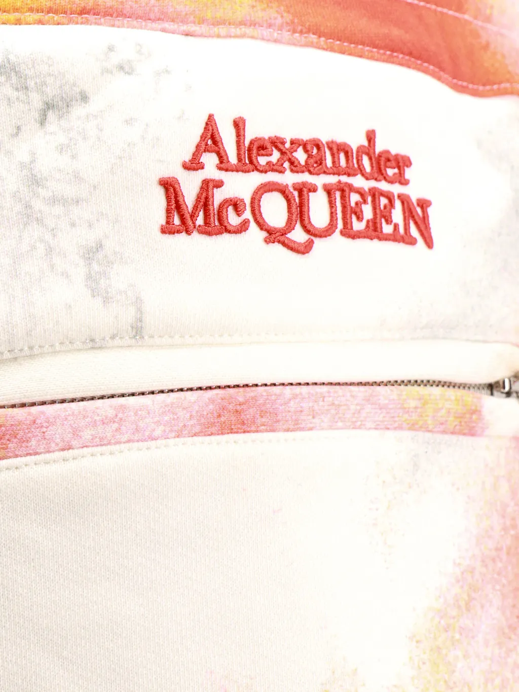 Tie-Dyed Logo Embroidered Bermuda Shorts
