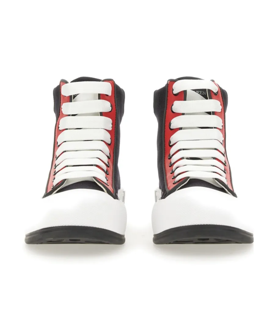 High-Top Lace-Up Sneakers
