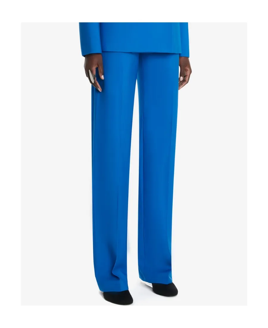 Low-Rise Wide-Leg Trousers