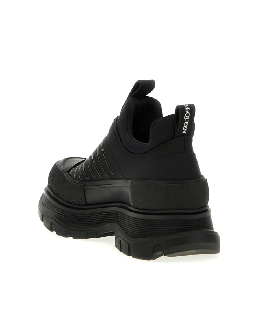 Chunky-Sole Zip-Up Sneakers
