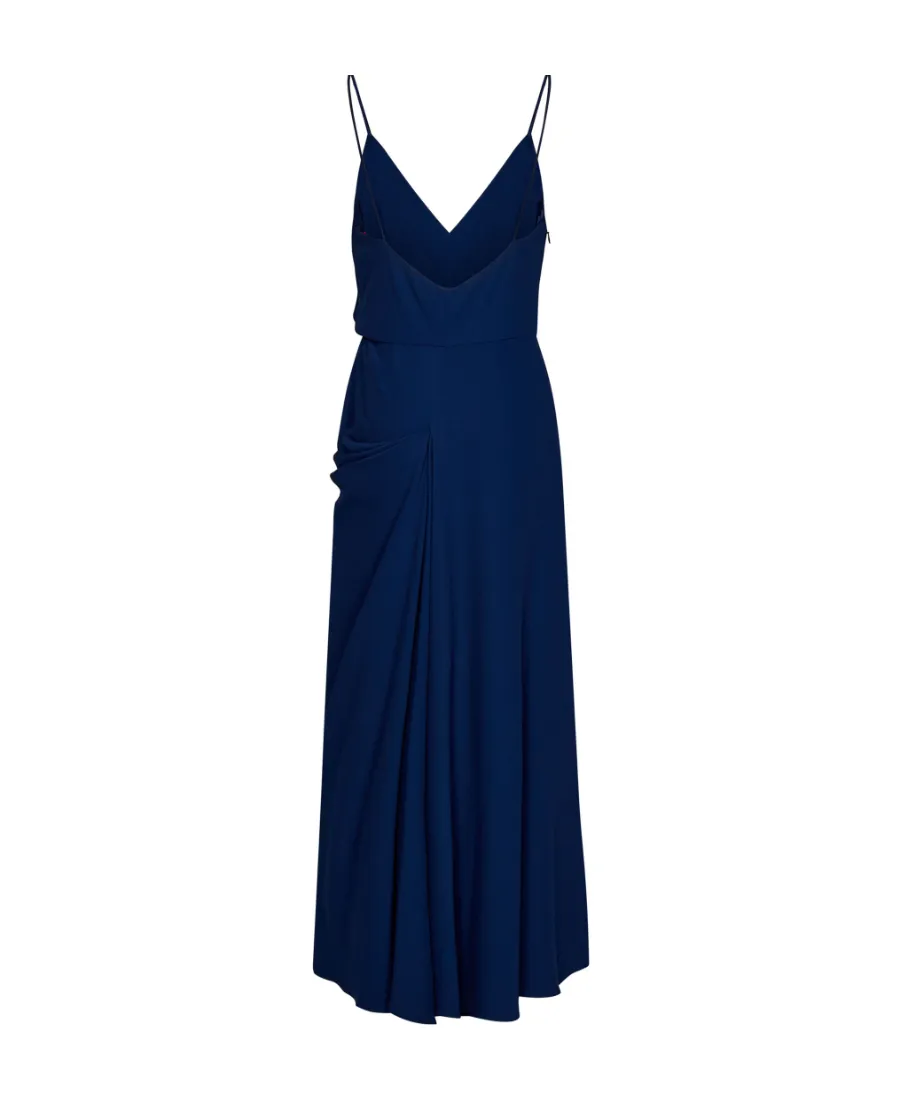 V-Neck Spaghetti Strap Midi Dress