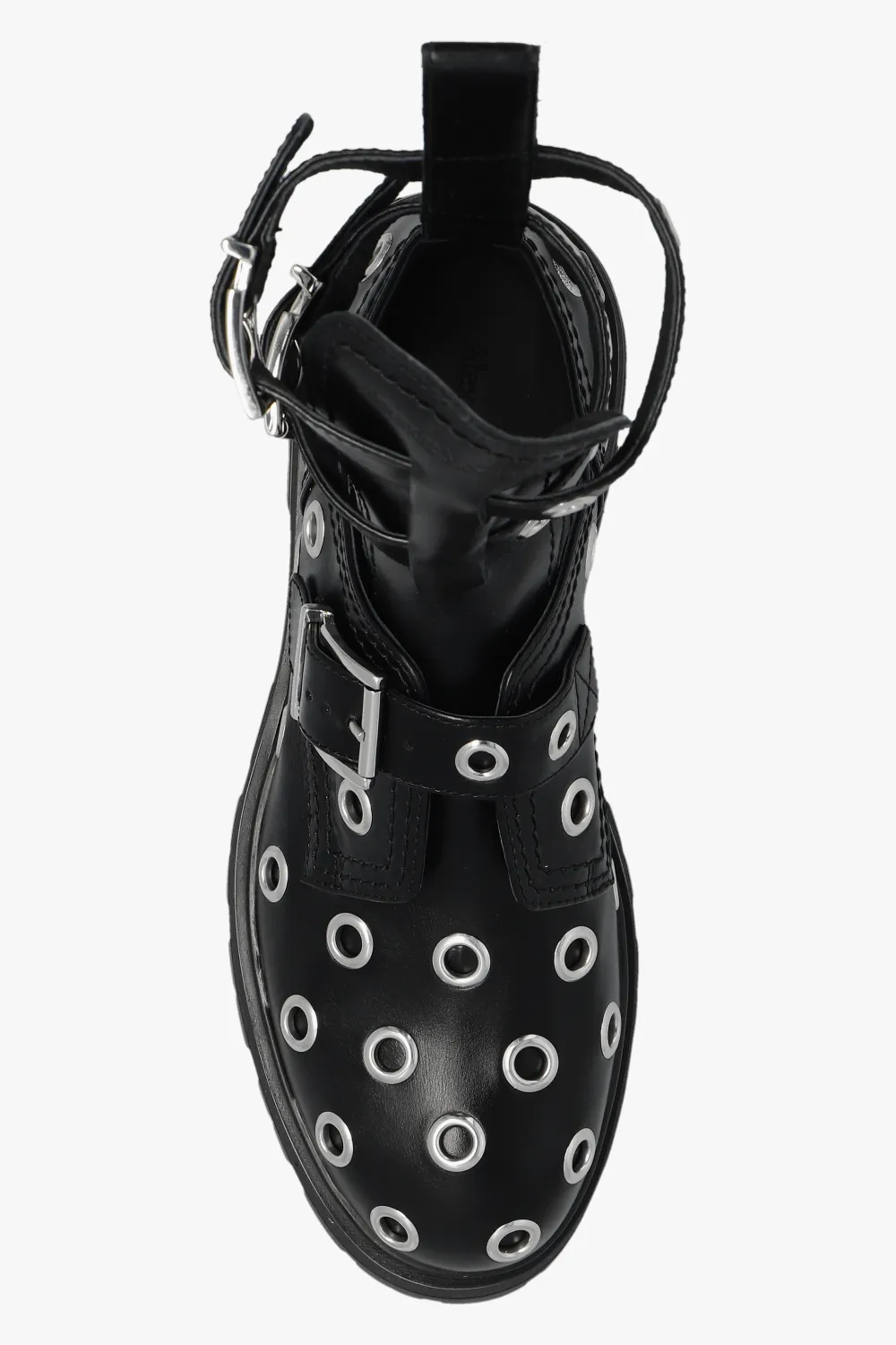 Eyelet Detailed Strappy Boots