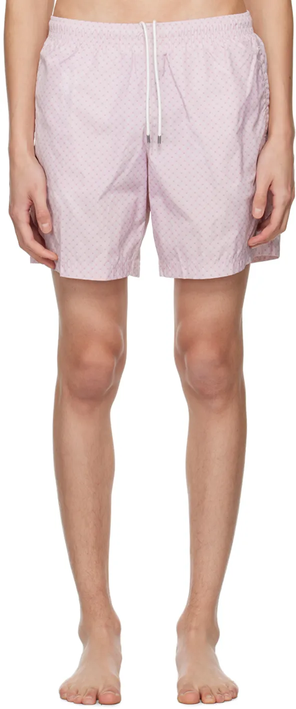 Spotted Skull Print Swim Shorts